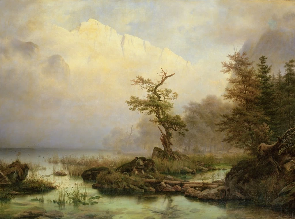 Una mattina d'autunno a Konigssee - 1835, Hamburger Kunsthalle, Hamburg